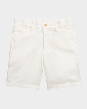 Boy's Preppy Pony Embroidered Shorts, Size 2-7
