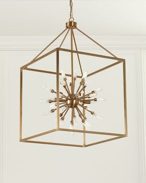 Quartz Burst 31" 4-Light Chandelier