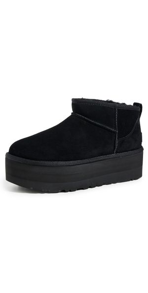 UGG Classic Ultra Mini Platform Boots Black 7
