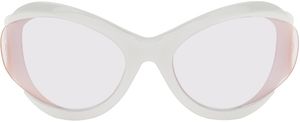 MCQ White Futuristic Sunglasses