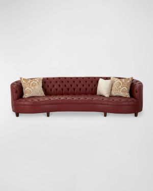 Magnolia Leather Sofa, 126"