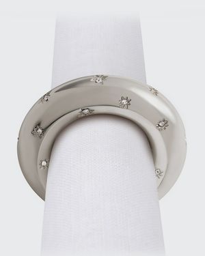 Stars Jewel Napkin Rings, Set of 4