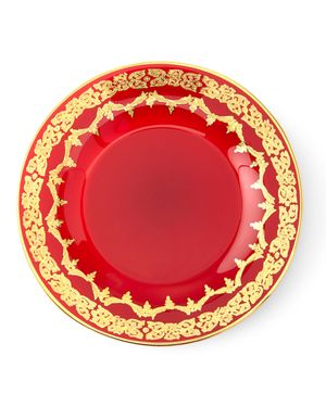 Red Oro Bello Dessert Plate, Set of 4