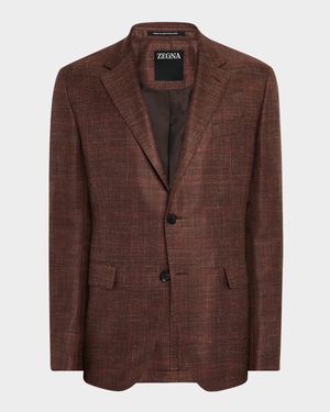 Men's Tonal Plaid Sport Coat