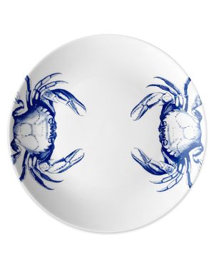 Blue Crabs Coupe Dinner Plates, Set of 4