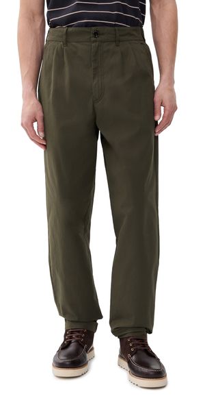 Barbour Cole Relaxed Fit Trousers Olive L