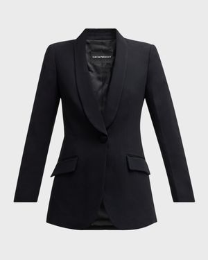Essentials One-Button Blazer Jacket
