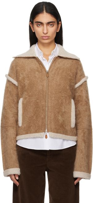 Guest in Residence Blouson aviateur Grizzly brun clair