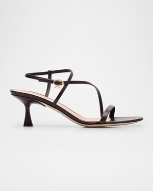 Strappy Leather Ankle-Strap Sandals