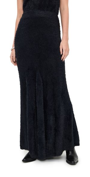 Helmut Lang Grunge Eyelash Skirt Black XS