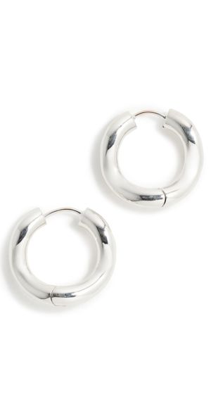 Charlotte Chesnais Wave Hoops Argent One Size