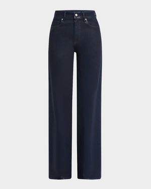 Sasha Coated Wide-Leg Jeans