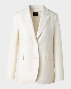 Malik Cashmere-Silk Single-Breasted Jacket