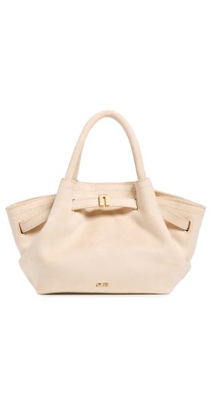 JW PEI Hana Faux Suede Mini Tote Bag Off White One Size