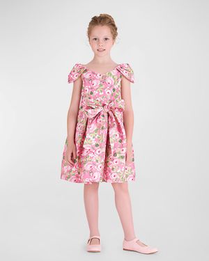 Girl's Floral Aloha Dress, Size 3T-10
