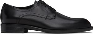 Boss Derbys noirs en cuir à piqures
