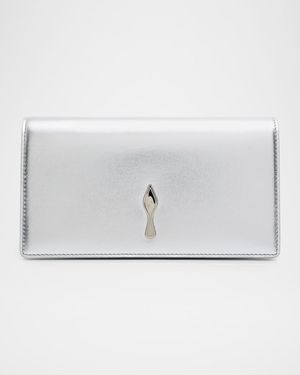 Bettina Clutch Bag in Laminated Nappa Leather