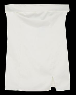 Gina Tricot - Robe bustier courte satinée - Taille 50 - Blanc