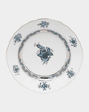 Chinese Bouquet Turquoise & Platinum Bread & Butter Plate
