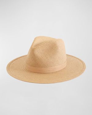 Simone Packable Straw Fedora Hat