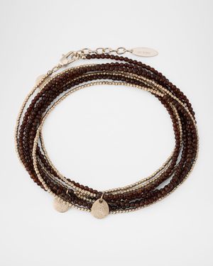 Hematite And Sterling Silver Wrap Bracelet