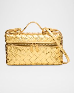 Bang Bang Embossed Laminated Leather Crossbody Bag