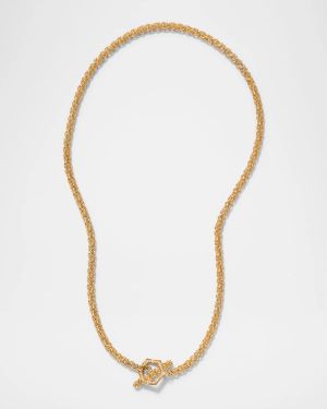 18K Yellow Gold Cabo Chain Toggle Necklace