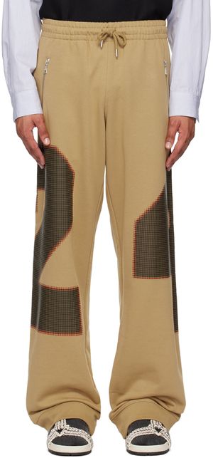 Dries Van Noten Beige Loose Sweatpants