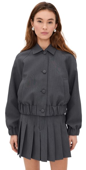 LE BOP Winnie Button Jacket Grey Melange S