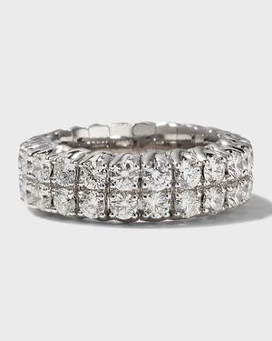 Xpandable 18k White Gold Round-Cut Diamond Ring, Size 6.75 - 9.50