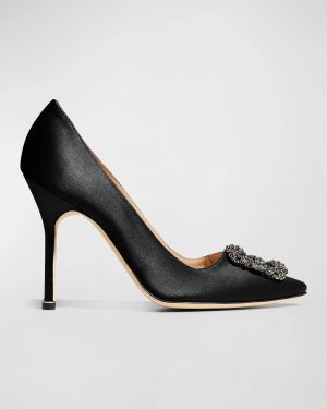 Hangisi 105mm Satin High-Heel Pumps