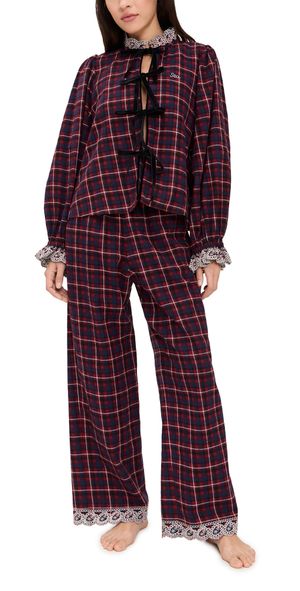 Sea Zahara Sleepwear PJ Set Red XS