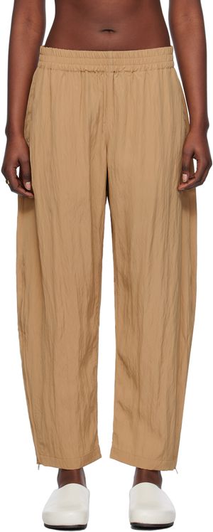Studio Nicholson Pantalon Toba brun clair