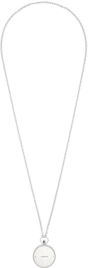 Numbering Silver #7729 Pocket Watch Necklace