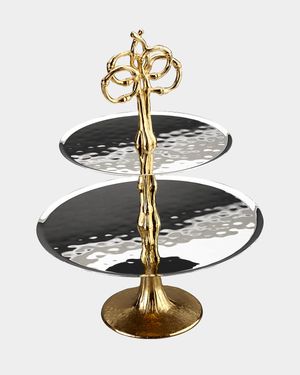 Evoca 24K Gold-Plated 2-Tier Server