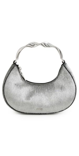 SIMKHAI Nixi Calf Hair Twist Handle Bag Sterling One Size