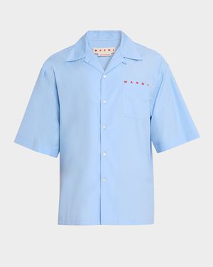 Men's Poplin Camp Shirt