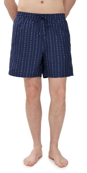 Carhartt WIP Slater Swim Trunks Heart C Pinstripe/Ink/Natural L