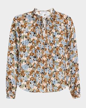 Linds Floral Silk Blouse