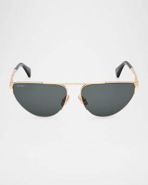 Metal Cat-Eye Sunglasses
