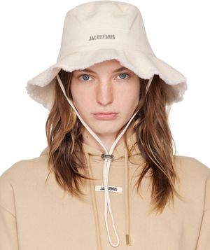 JACQUEMUS Chapeau bob Artichaut blanc cassé - Les classiques
