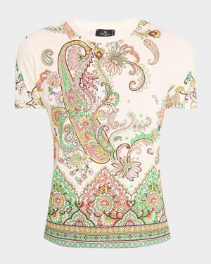 Foliage Engineer Print Short-Sleeve T-Shirt