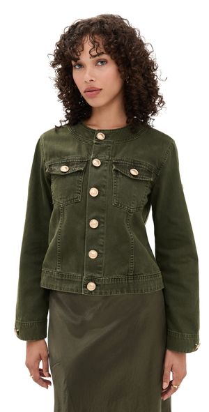 L'AGENCE Anouk Collarless Jacket Picholine M