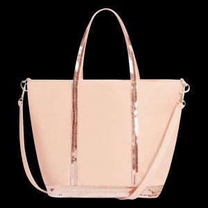 Vanessa Bruno - Cabas s en coton à sequins - Taille Unique - Rose