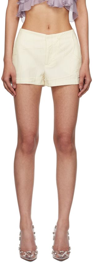 Blumarine Off-White Pocket Shorts