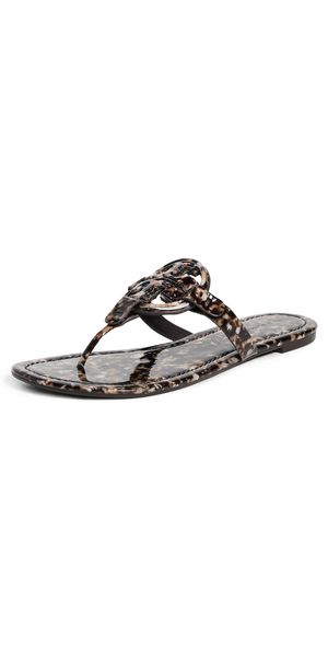 Tory Burch Resin Miller Sandals Caramel/Multi 6