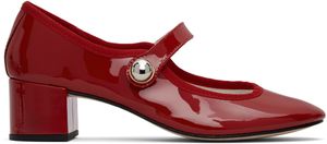 Repetto Red Fabienne Mary Jane Heels