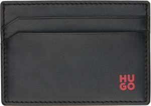 Hugo Black Leather Card Holder