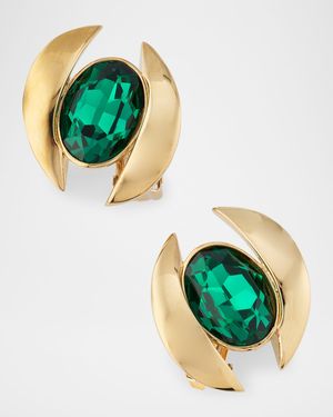 Oval Stud Earrings