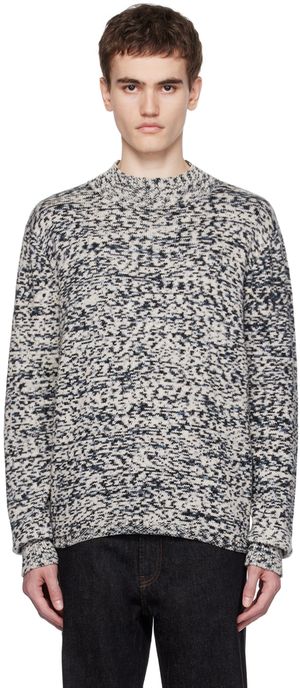 A.P.C. Navy & Off-White JW Anderson Edition Noah Sweater